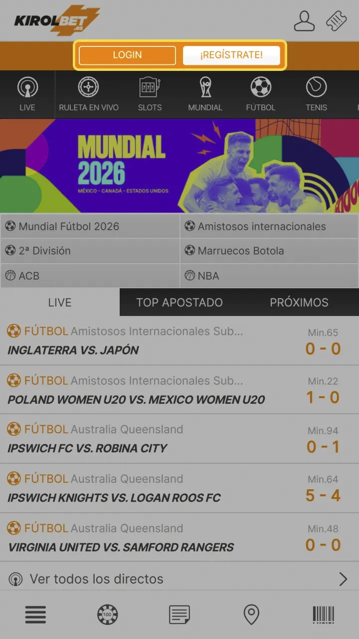 Inicia sesión en tu cuenta para apostar en MMA en Kirolbet.