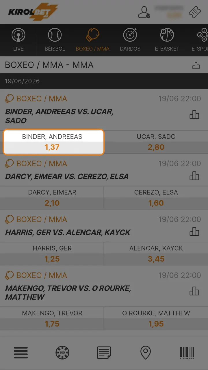 Añade un combate de MMA a tu boleto de apuestas en Kirolbet.