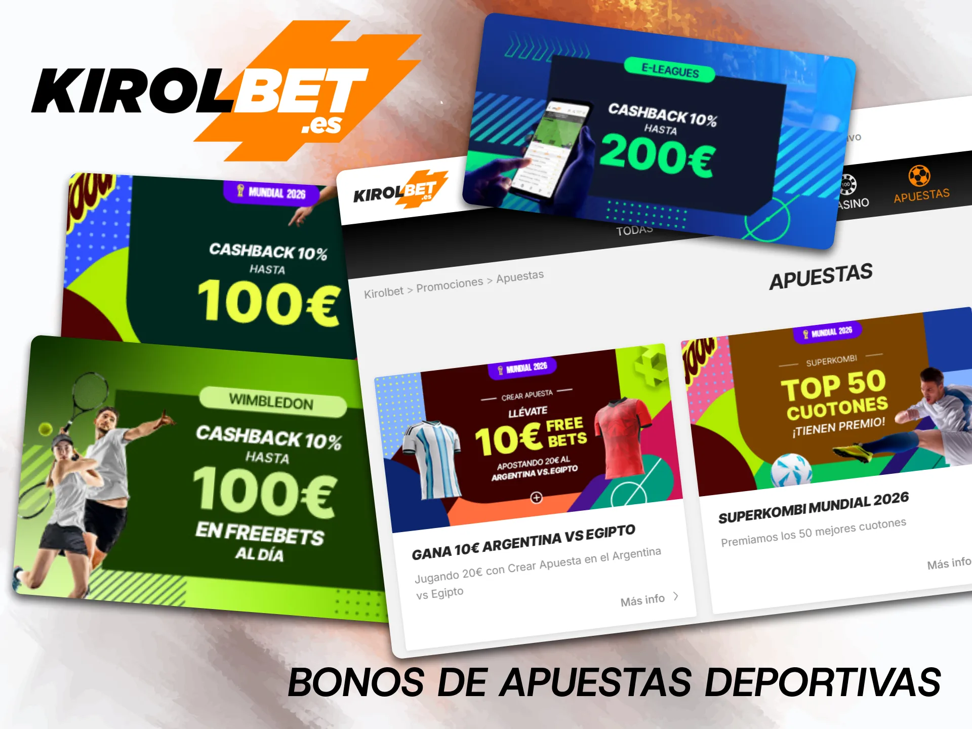 Consigue una ventaja adicional en tus deportes favoritos activando las bonificaciones para apuestas deportivas en Kirolbet.