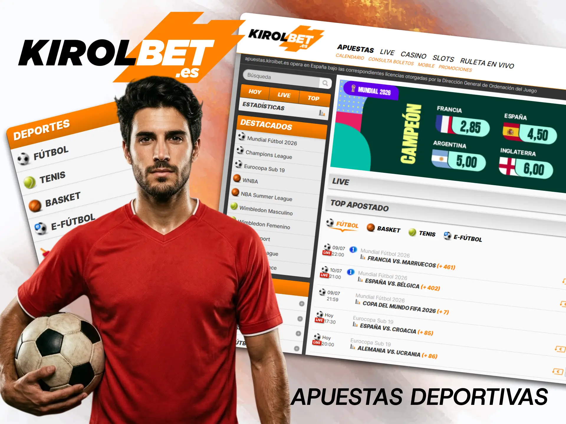 Dale variedad a tus boletos de apuestas y descubre los distintos deportes que ofrece Kirolbet.