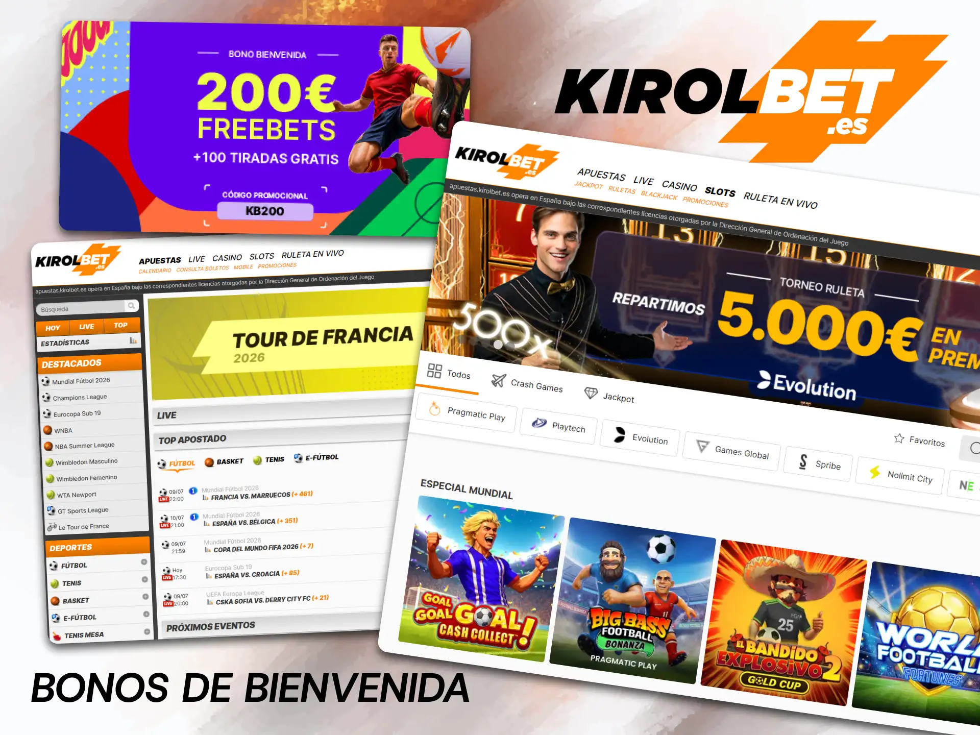 Aumenta el valor de tus primeras apuestas aprovechando los bonos de bienvenida para jugadores de España que ofrece Kirolbet.